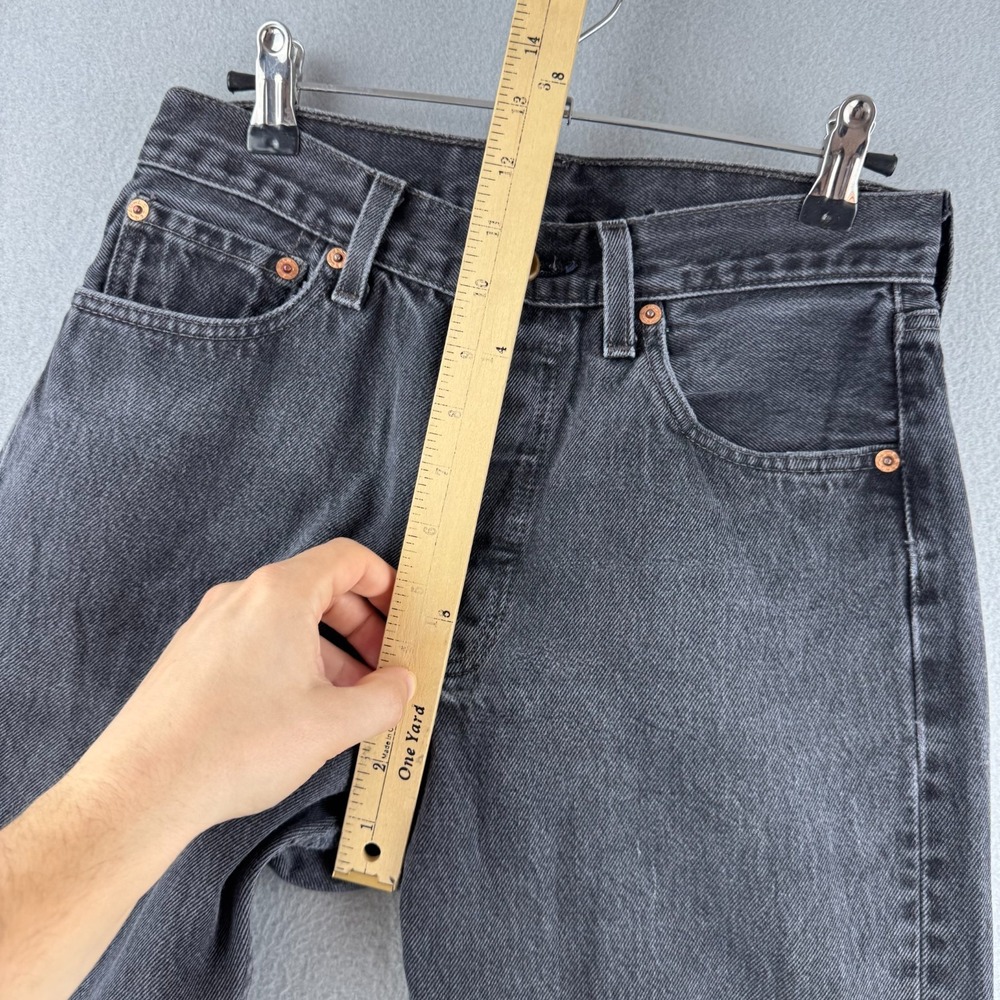 Vintage Levis Jeans Womens 29 (Fits 27x29) Black 501 Made in USA - Picture 15 of 16